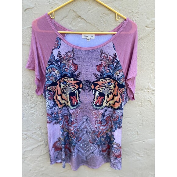 Love J Tops - Love J tiger top 2x